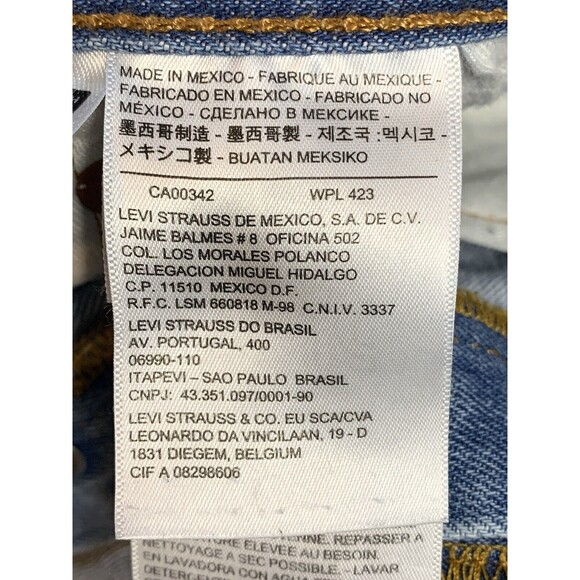 Levi's 501 Jeans Mens Size 42x30 Blue Button Fly Straight Leg Denim Cowboy Chore - Picture 5 of 10